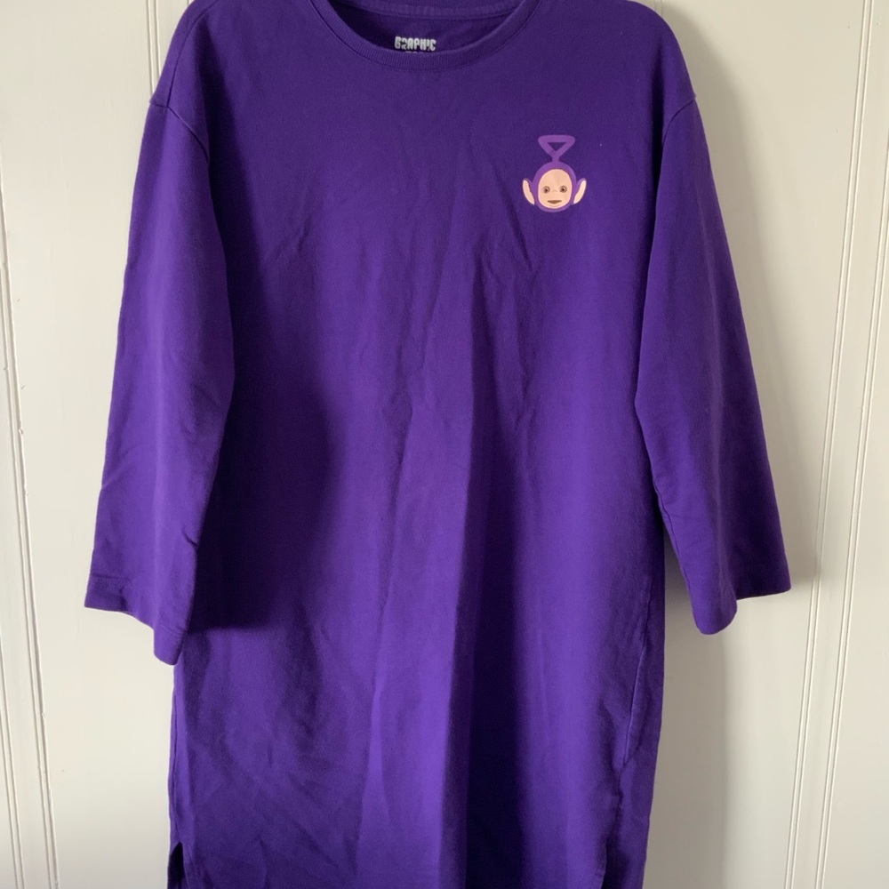 Vibrant Purple Women's Tunic Top - Teletubbies